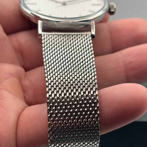 Ted Baker Phylipa BKPPGS217 Mens 43mm Silver Mesh White Dial Quartz. NIBWT - Picture 5 of 16